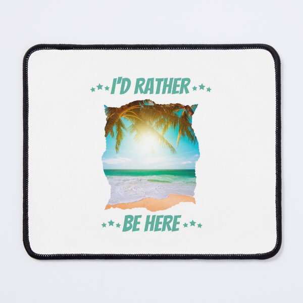 Item preview, I'd rather Be Here at the Beach. Funny, Witty Sarcasm.  designed and sold by GEM STYLE.