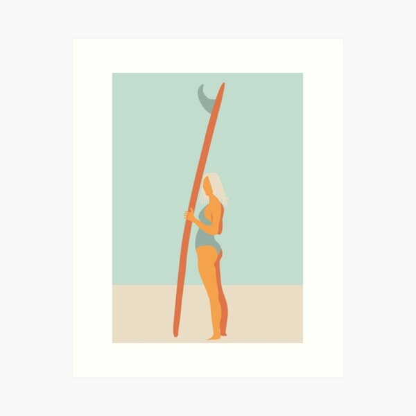 Aperçu de l'œuvre SURF - ART - SURF POSTER - BEACH SUMMER - SURFING - SURF LIFE  créée et vendue par Tropical Blood.