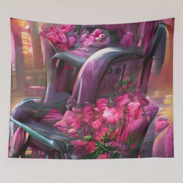 Item preview, Pink Flower Chair designed and sold by ~.