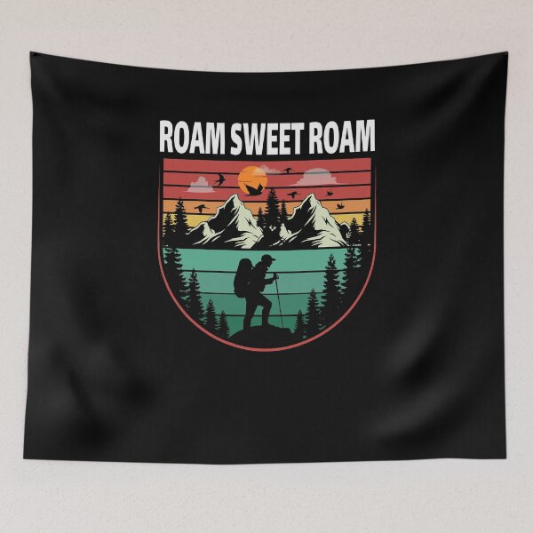 Item preview, Roam Sweet Roam Retro Sunset designed and sold by ZiesMerch.
