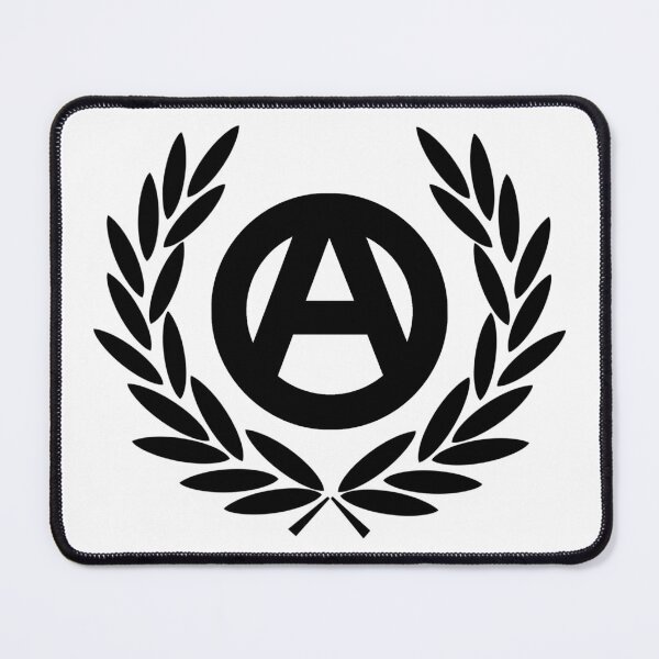 Item preview, Anarchy Symbol Laurel--Black designed and sold by SCHPiDAUU.