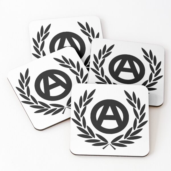 Item preview, Anarchy Symbol Laurel--Black designed and sold by SCHPiDAUU.