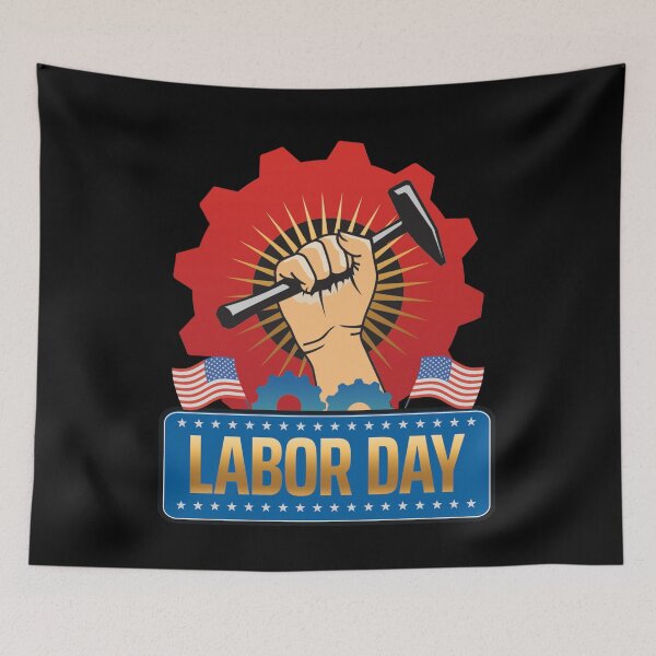 Item preview, LABOR DAY AMERICAN HOLIDAY LABOUR DAY WORKER'S DAY OFF designed and sold by lukas69graphic.