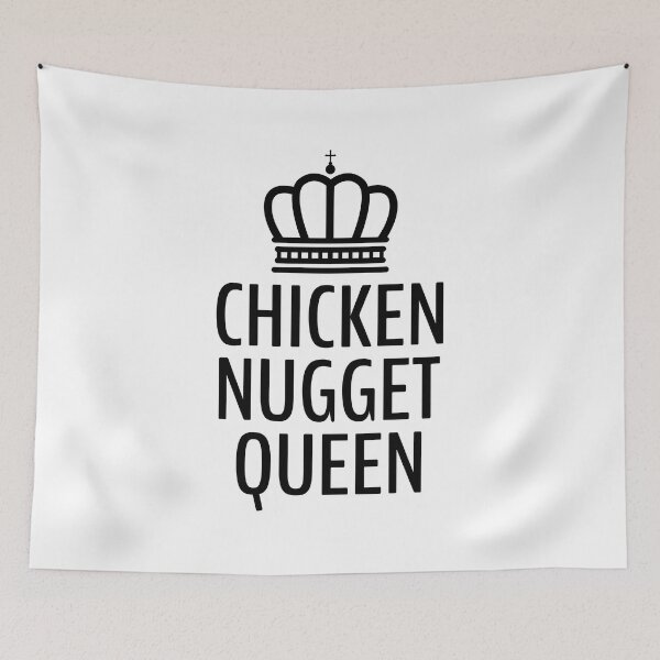 Item preview, Chicken Nuggets Queen Fast Food birthday Funny designed and sold by TastefulTees.