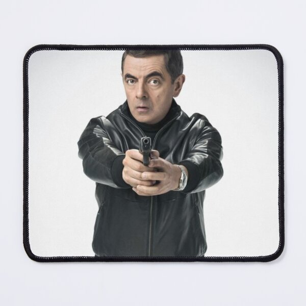Item preview, Rowan Atkinson Holding Gun designed and sold by aforartists.