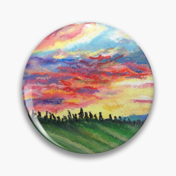 Item preview, Sunset over vineyard designed and sold by Kelley-Art.