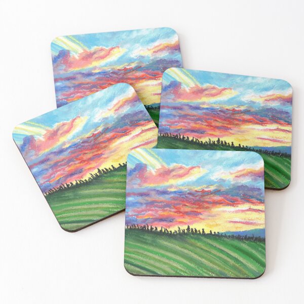 Item preview, Sunset over vineyard designed and sold by Kelley-Art.