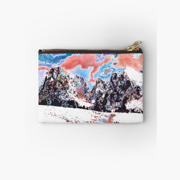Item preview, Switzerland Alps snow scene watercolor painting designed and sold by rfoxphoto.