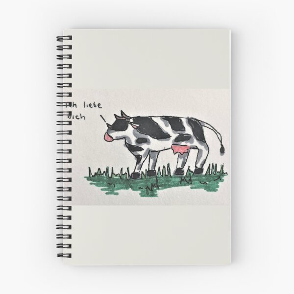 Item preview, "Ich liebe dich" Cow, "I love you" (german) designed and sold by sq0ul.