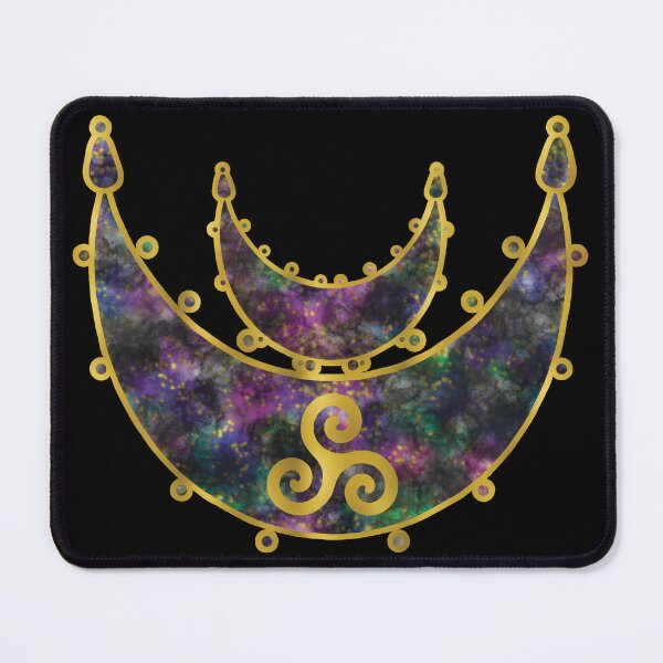 Item preview, Double Moon with Gold Triskelion and Edge designed and sold by AutumnJude Rowan.