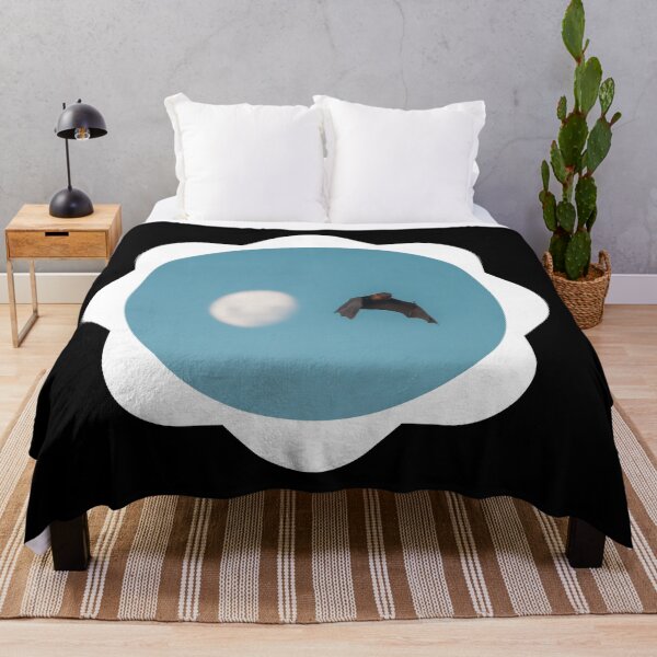 Item preview, Bat Flying in Frame with the Moon Background Bat Artwork designed and sold by mariagram17.