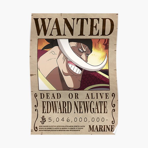 WhiteBeard Wanted Poster