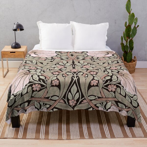 Item preview, Pimpernel William Morris - Sage and Soft Pink designed and sold by Adrienn-Csenge Maier.