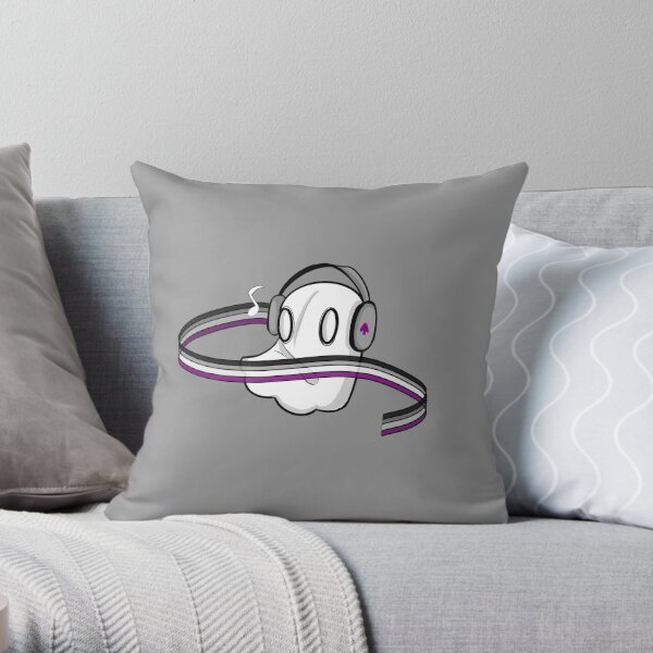 Ace Ghost Throw Pillow