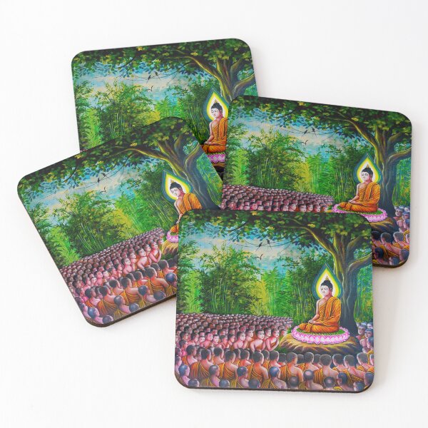 Item preview, Sitting Buddha among Psychedelic Mushrooms Tapestry designed and sold by Grim reaper.