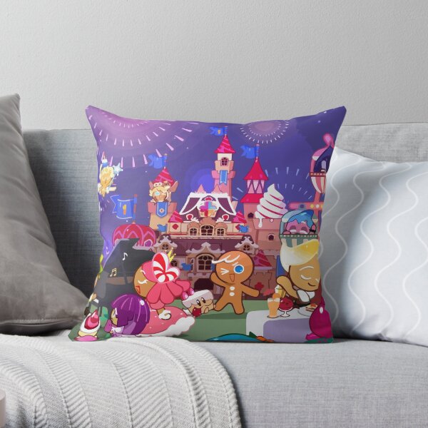 Onion Cookie with friends in Cookie run kingdom Throw Pillow