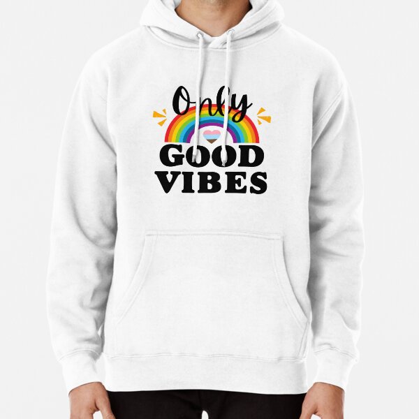 Good vibes clearance rainbow sweatshirt