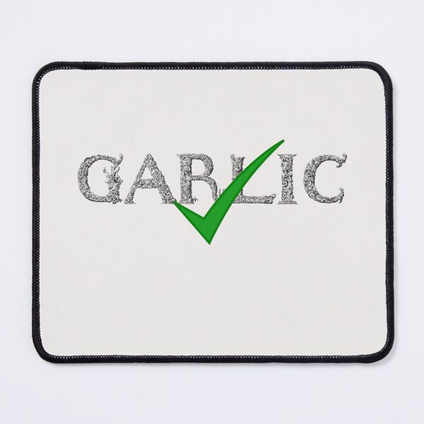 Item preview, Garlic Checked - Typography designed and sold by SBWorld.