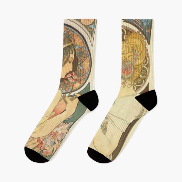 Item preview, Flowers and Feathers By Alphonse Mucha designed and sold by ArtHistoryLover.