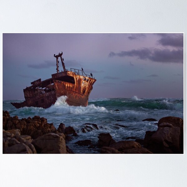 Item preview, Shipwreck at Sunset designed and sold by vividpeach.