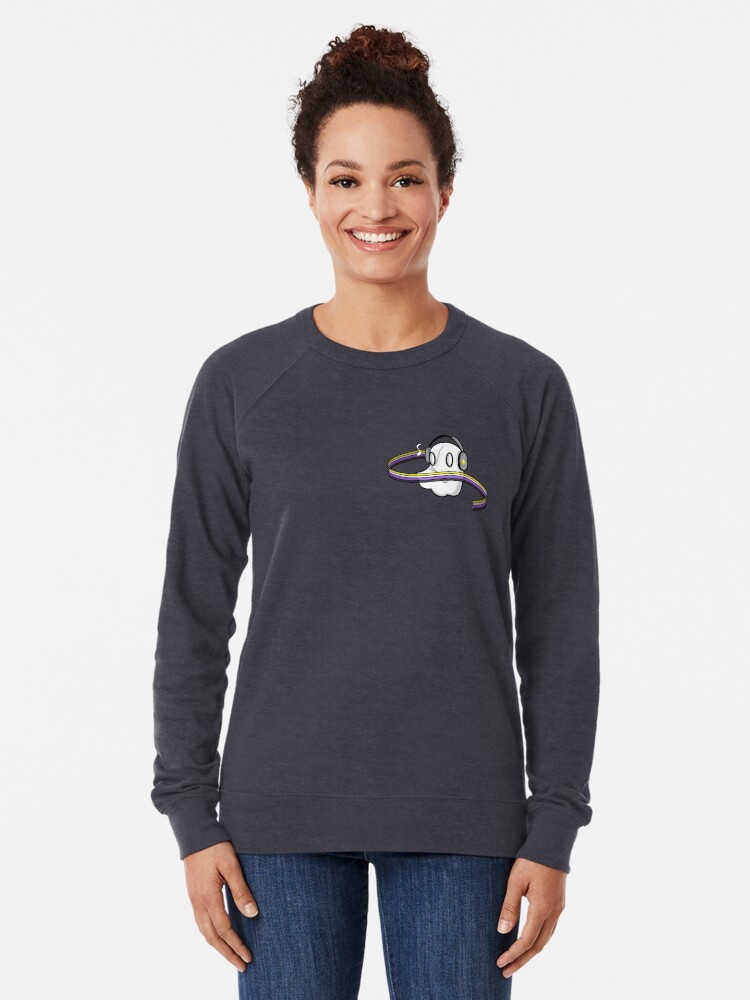 Alternate view of non binary ghost Lightweight Sweatshirt