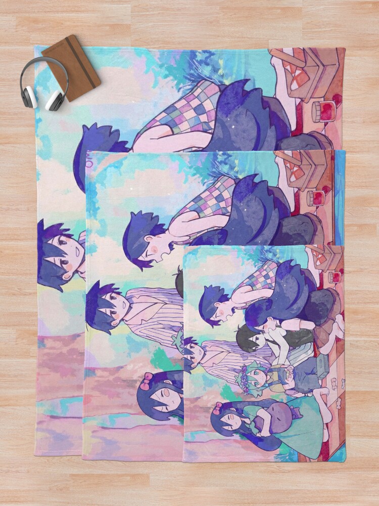 Omori Blanket - Omori sprites x 4 Throw Blanket RB1808