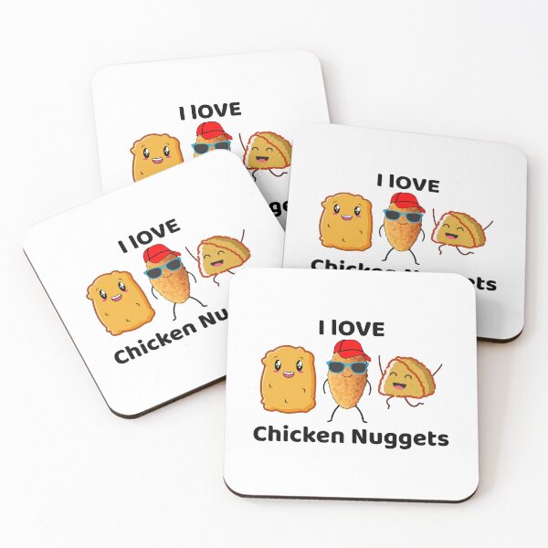 Item preview, Nuggets de pollo Comida rápida Refrán divertido designed and sold by TastefulTees.