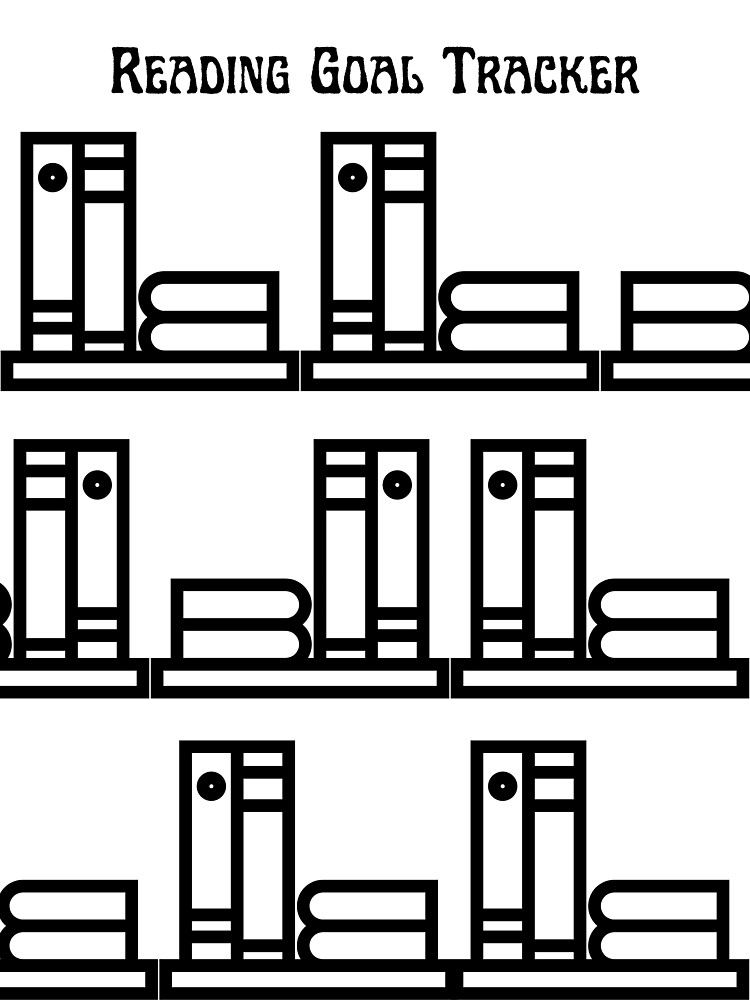 "30ct. Reading Goal Tracker" Sticker for Sale by remisbookstore Redbubble