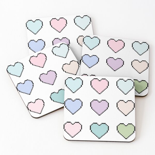 Item preview, Pastel Digital Hearts designed and sold by Dylan Murphy.