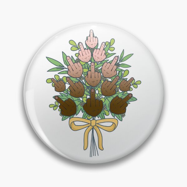 Item preview, FUNNY IDGAF flower bouquet - middle finger flowers - FUNNY thinking of you - EFF IT - F YOU   designed and sold by originalsusie.