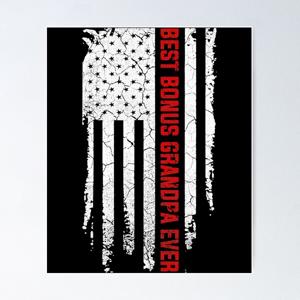 Artikelvorschau, Bester Bonus-Opa aller Zeiten Amerikanisches USA-Flaggen-Vatertags-Geschenk-T-Shirt entworfen und verkauft von frozendealer996.