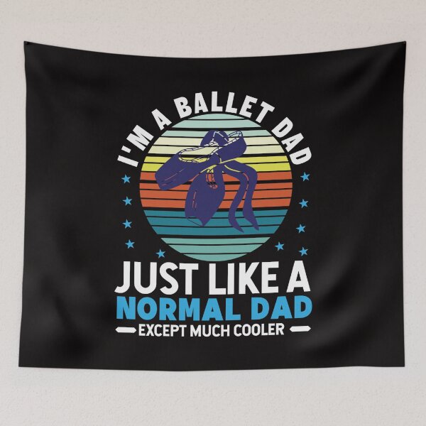 Item preview, I'm a Ballet Dad Just Like a Normal Dad but Cooler Vintage Tee Design Gift Idea for Ballet Dads - Cute Ballerina Shoes designed and sold by Prince - Bestseller ★★★★★.
