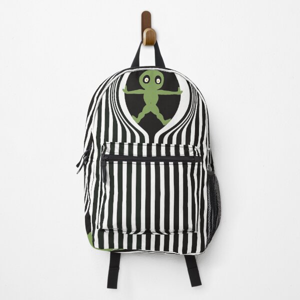 Item preview, The arrival of small green men out from the striped black and white pattern designed and sold by marina63.