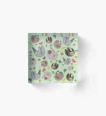 Sloths Acrylic Block
