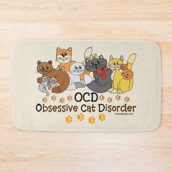 Item preview, OCD Obsessive Cat Disorder Saying designed and sold by ironydesigns.