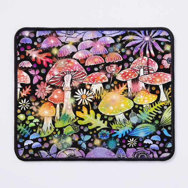 Item preview, Rainbow fungi forest disco funky fun designed and sold by MagentaRose.