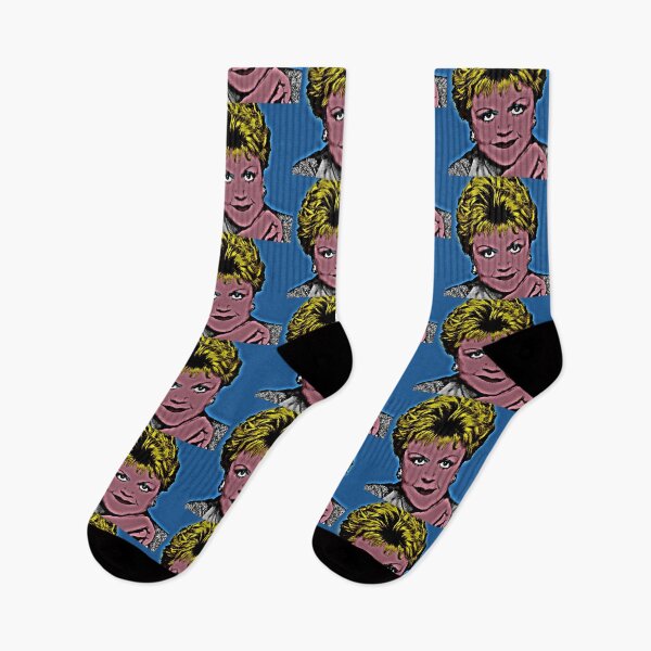 Item preview, Jessica Fletcher in Pop Art Style Lithography (Bue Background) designed and sold by OnlyPopArt.