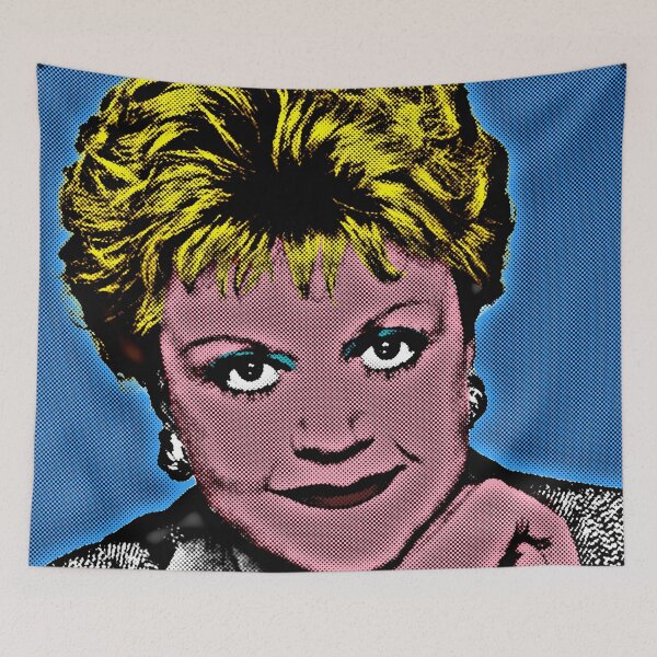 Item preview, Jessica Fletcher in Pop Art Style Lithography (Bue Background) designed and sold by OnlyPopArt.