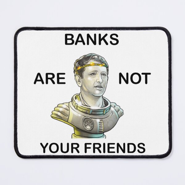Item preview, Alex Mashinsky Celsius Network CEO - Banks Are Not Your Friends! Active T-Shirt designed and sold by BridgeofArt.