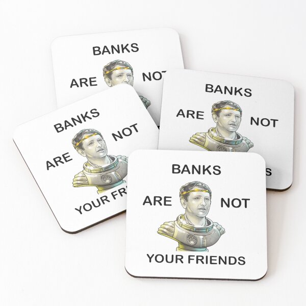 Item preview, Alex Mashinsky Celsius Network CEO - Banks Are Not Your Friends! Active T-Shirt designed and sold by BridgeofArt.