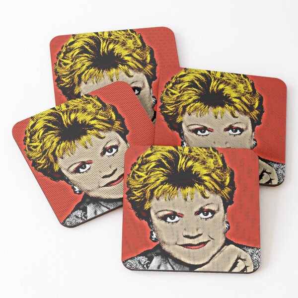 Item preview, Jessica Fletcher in Pop Art Style Lithography (Red Background) designed and sold by OnlyPopArt.