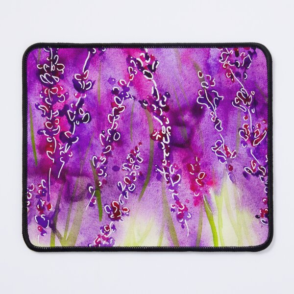 Item preview, Lavender field floral linework with watercolour designed and sold by Chantellearts.