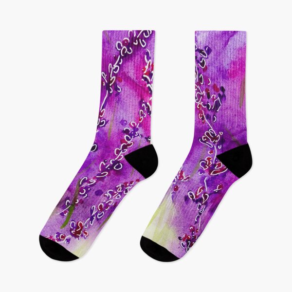 Item preview, Lavender field floral linework with watercolour designed and sold by Chantellearts.