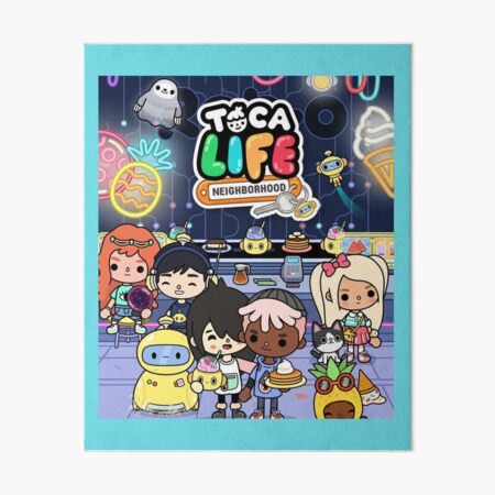 toca boca et gacha life Art Board Print for Sale by GeminiMoonA