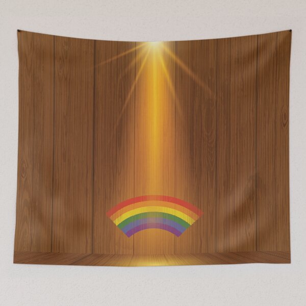 Item preview, LGBT Rainbow Wooden Wall, Gay Pride designed and sold by Public.