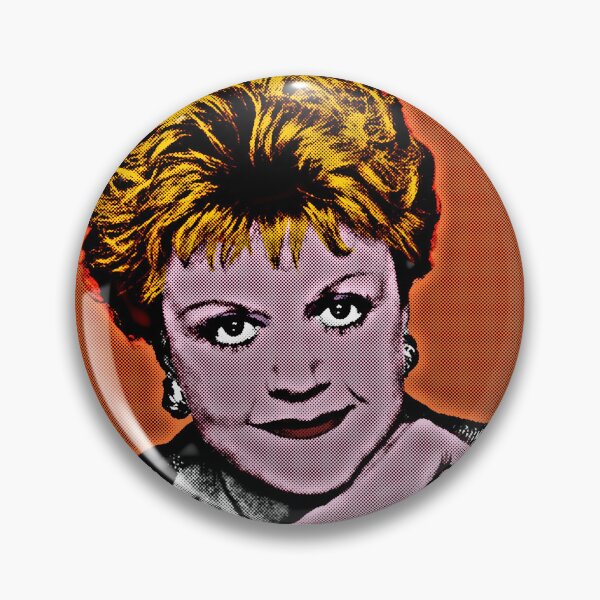 Item preview, Jessica Fletcher in Pop Art Style Lithography (Orange Background) designed and sold by OnlyPopArt.