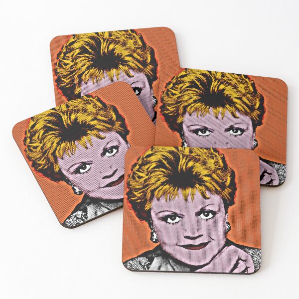 Item preview, Jessica Fletcher in Pop Art Style Lithography (Orange Background) designed and sold by OnlyPopArt.