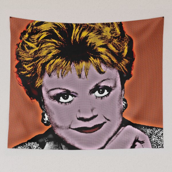 Item preview, Jessica Fletcher in Pop Art Style Lithography (Orange Background) designed and sold by OnlyPopArt.
