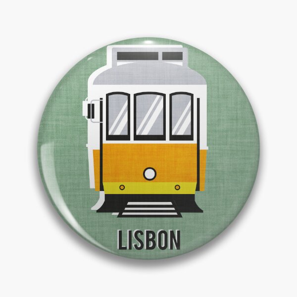 Item preview, Lisbon trams // jade green background lemon lime and marigold transport designed and sold by SelmaCardoso.