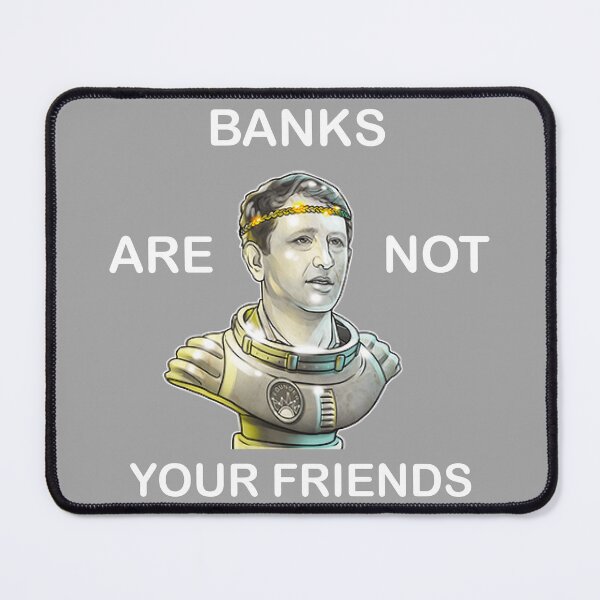 Item preview,  Alex Mashinsky Celsius Network CEO - Banks Are Not Your Friends! Active T-Shirt designed and sold by BridgeofArt.